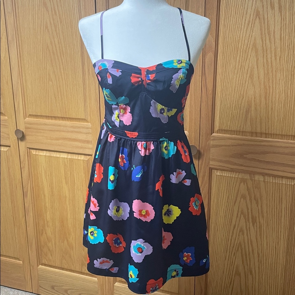 American Eagle Navy and Floral mini Dress